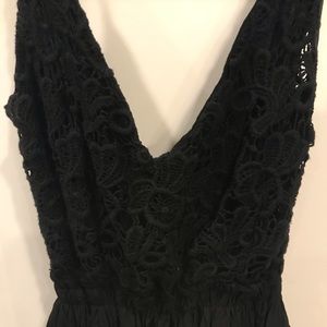 Black Maxi open back dress